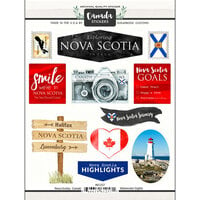 Scrapbook Customs - Sights Collection - Cardstock Stickers - Nova Scotia Canada