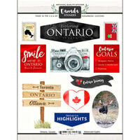 Scrapbook Customs - Sights Collection - Cardstock Stickers - Ontario Canada