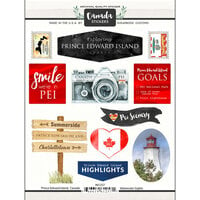 Scrapbook Customs - Sights Collection - Cardstock Stickers - Prince Edward Island Canada