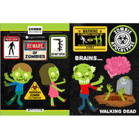 Scrapbook Customs - Cardstock Stickers - Zombie Road Signs