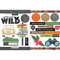 Scrapbook Customs - Magical Collection - Cardstock Stickers - Magical Wild Safari