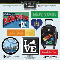 Scrapbook Customs - Cardstock Stickers - Happy Travels - New York