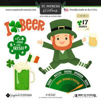 Scrapbook Customs - Cardstock Stickers - Lucky Beer