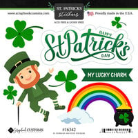 Scrapbook Customs - Cardstock Stickers - St. Patrick's Day
