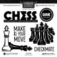 Scrapbook Customs - Cardstock Stickers - Chess