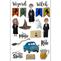 Scrapbook Customs - Magical Witch and Wizard Collection - Laser Cuts - Witch and Wizard 01