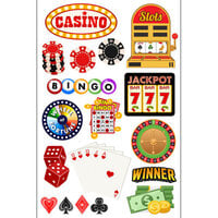 Scrapbook Customs - Laser Cuts - Casino