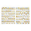 Spellbinders - Rosie's Studio - Belleview Collection - Chipboard Embellishments - Alphabet