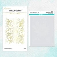 Spellbinders - Glimmer For The Holidays Collection - Glimmer Hot Foil Plates and Stencils - Full Bloom Poinsettia