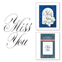 Spellbinders - BetterPress Collection - Press Plates - Copperplate Everyday Sentiments - Miss You