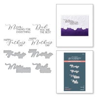 Spellbinders - BetterPress Collection - Press Plates - Mirrored Arch - Mother's and Father's Day Sentiments