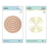 Spellbinders - Glimmer Hot Foil - Duo Lines Glimmer Plates and Etched Dies - Essential Circles