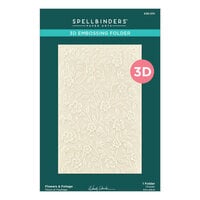 Spellbinders - 3D Embossing Folder - Flowers and Foliage