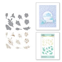 Spellbinders - Glimmer Hot Foil Plates and Dies - Christmas Organic Foliage