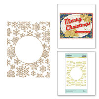 Spellbinders - Glimmer Hot Foil Collection - Plates - Snowflake Sparkle Background