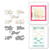 Spellbinders - Glimmer Hot Foil Collection - Sweet Cardlets Collection - Glimmer Plate and Dies - Heart Felt Sentiments