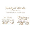 Spellbinders - Glimmer Hot Foil Collection - Plates - Gift of Christmas Sentiments