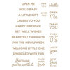Spellbinders - Glimmer Hot Foil Collection - Plates - Celebrate You Sentiments