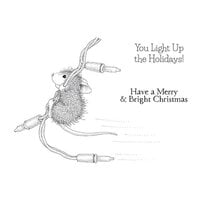 Spellbinders - House-Mouse Designs - Holiday Collection - Christmas - Cling Mounted Rubber Stamps - Merry and Bright