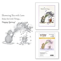 Spellbinders - House Mouse Designs - Spring Has Sprung Collection - Cling Mounted Rubber Stamps - Flower Shower