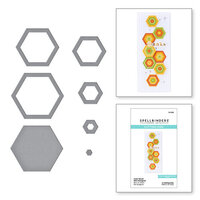 Spellbinders - Etched Dies - Color Block Mini Shapes - Hexagons
