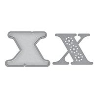 Spellbinders - Stitched Alphabet Collection - Etched Dies - Stitched X