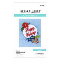 Spellbinders - Gnome For Christmas Collection - Etched Dies - Classic Happy Holidays