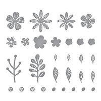 Spellbinders - Etched Dies - Mini Blooms and Sprigs