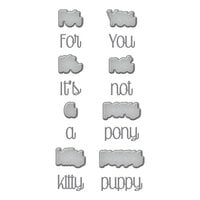 Spellbinders - Etched Dies - It's Not a Puppy