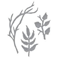 Spellbinders - Etched Dies - Winter Bough And Evergreen Shrubs