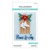 Spellbinders - Celebrate The Season Collection - Christmas - Etched Dies - Winter Welcome Sled