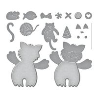 Stampendous - Hugs Collection - Etched Dies - Kitty Hugs