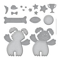 Stampendous - Hugs Collection - Etched Dies - Puppy Hugs