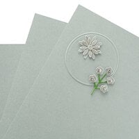 Spellbinders - Essentials Cardstock Collection - 8.5 x 11 - Brushed Silver - 10 Pack