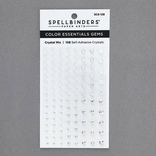 Spellbinders Color Essentials Gems 108/Pkg Crystal Mix