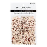 Spellbinders - Card Shoppe Essentials Collection - Sequins - Smooth Discs - Champagne