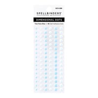Spellbinders - Card Shoppe Essentials Collection - Dimensional Enamel Dots - Two Tone Blue
