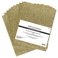 Spellbinders - Card Shoppe Essentials Collection - Pop-Up Die Cutting Glitter Foam Sheets - 8.5 x 11 - Gold - 10 Pack