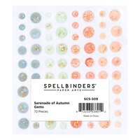 Spellbinders - Serenade Of Autumn Collection - Gold Flecked Gemstones