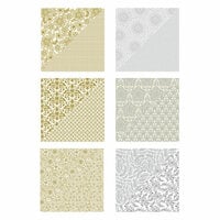 Spellbinders - 12 x 12 Paper Pack - Silver and Gold