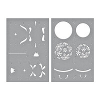 Spellbinders - Bibi's Collection - Layered Stencils - Snowflake Ornaments