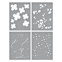 Spellbinders - Layered Stencils - Blossoming Flower