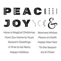 Spellbinders - Clear Photopolymer Stamps - Peace and Joy