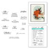 Spellbinders - Clear Photopolymer Stamps - Seasonal Label Motifs -  Seasonal Sentiments