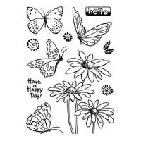 Stampendous - Spring Collection - Clear Photopolymer Stamps - Hello Butterfly