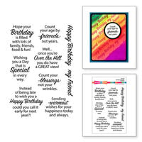 Spellbinders - Clear Photopolymer Stamps - Birthday Messages
