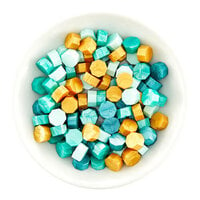 Spellbinders - Sealed Collection - Wax Beads - Mix - Teal