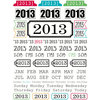 SRM Press Inc. - Stickers - Year of Memories - 2013