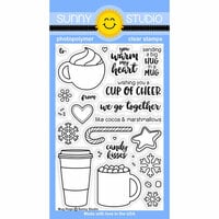 Sunny Studio Stamps - Christmas - Clear Photopolymer Stamps - Mug Hugs