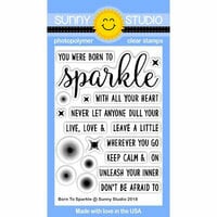 Sunny Studio Stamps - Clear Photopolymer Stamps - Born To Sparkle